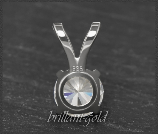 Brillant Anhänger mit 0,72ct; 585 Weißgold